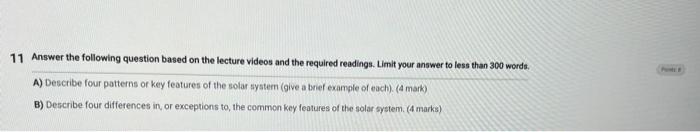 Solved 11 Answer the following question based on the lecture | Chegg.com