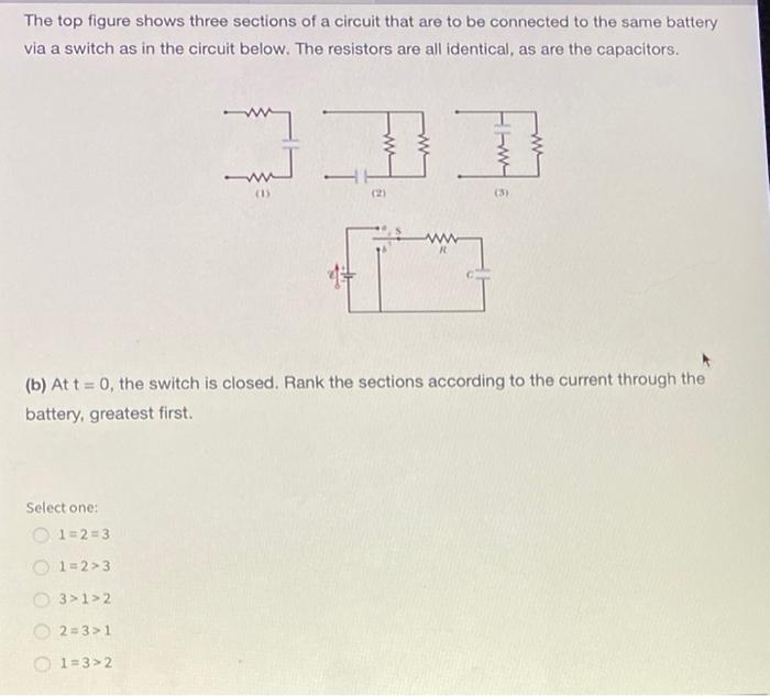 Solved The top figure shows three sections of a circuit that | Chegg.com