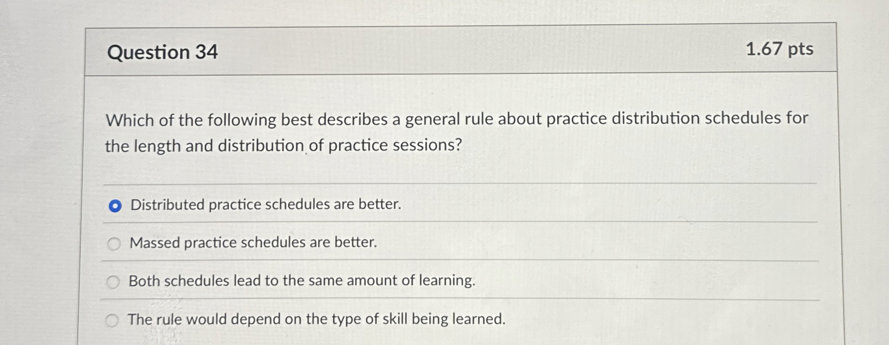 Solved Question 341.67 ﻿ptsWhich of the following best | Chegg.com