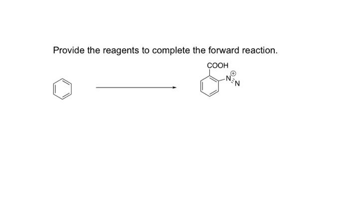 Solved Provide the reagents to complete the forward | Chegg.com