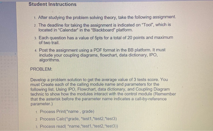 Solved Student Instructions 1. After studying the problem | Chegg.com