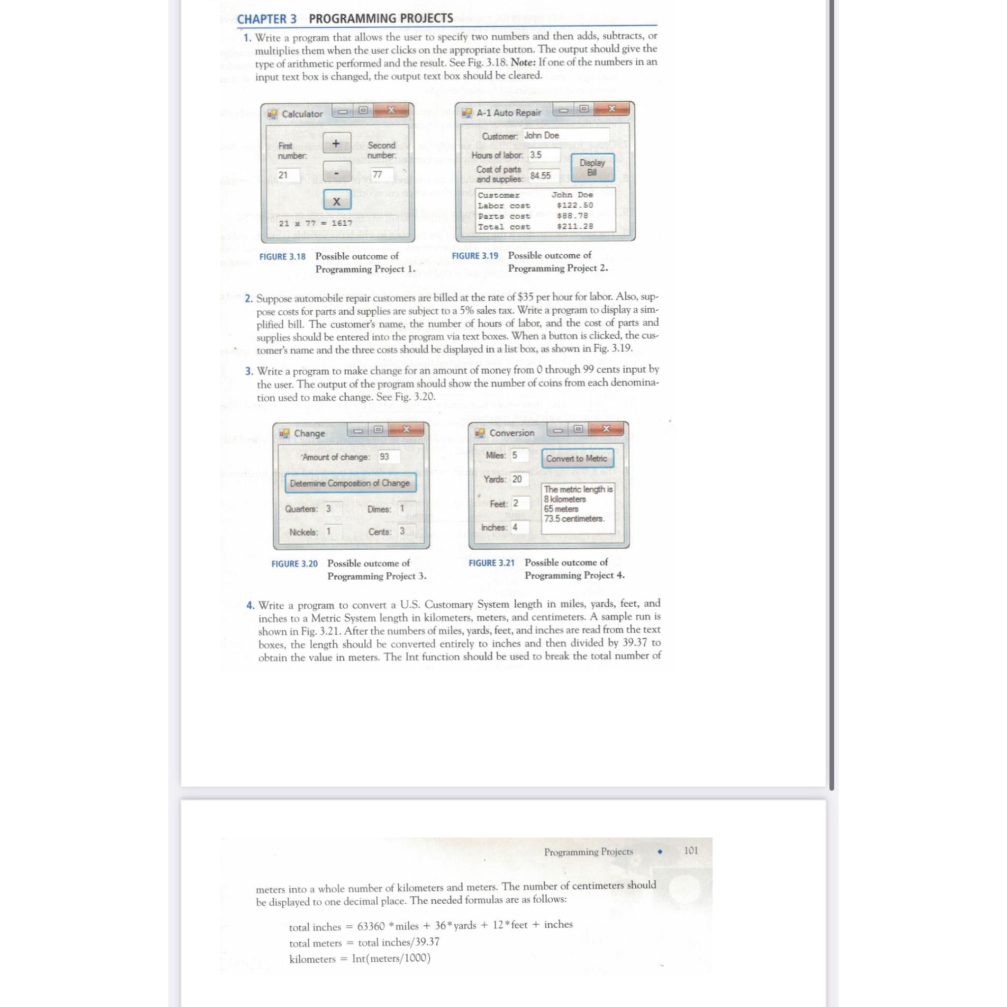 Solved CHAPTER 3 ﻿PROGRAMMING PROJECTSWrite a program that | Chegg.com
