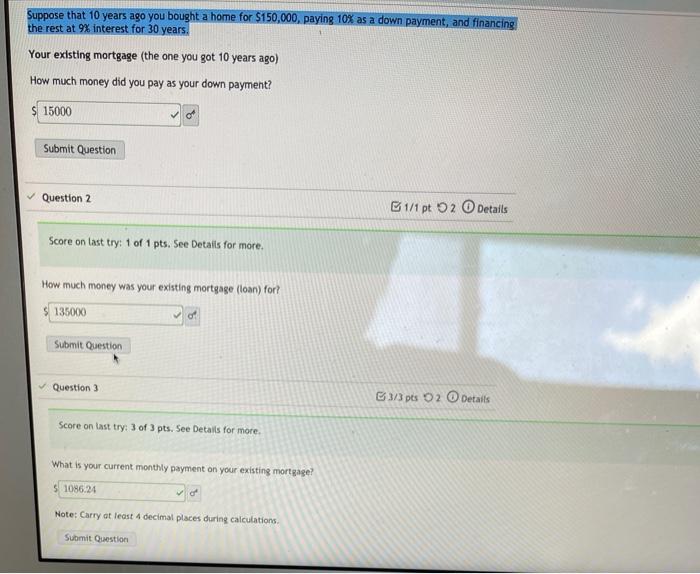 Solved Suppose That 10 Years Ago You Bought A Home For | Chegg.com