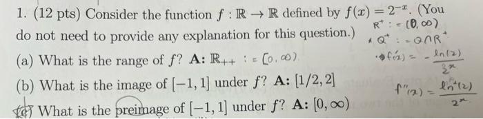 Solved why it is 0,infinity in (c)?not 1/2,2Also, is the | Chegg.com