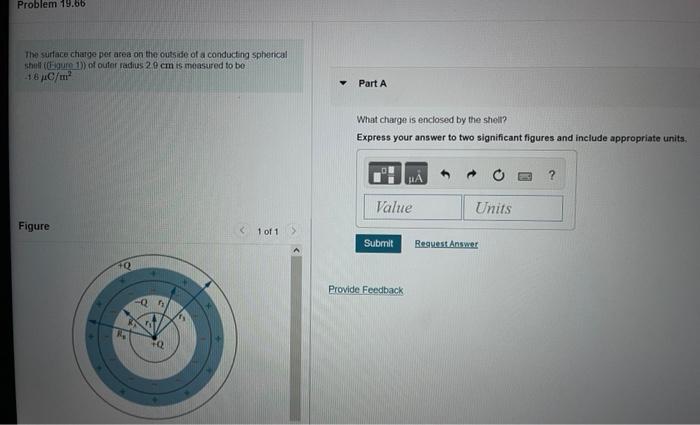 Solved Problem 19.66 The surface charge per area on the | Chegg.com