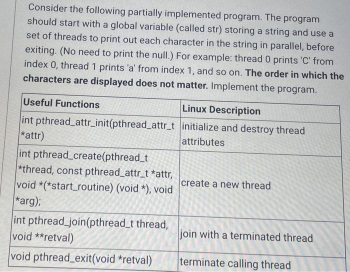 Solved Consider the following partially implemented program. | Chegg.com