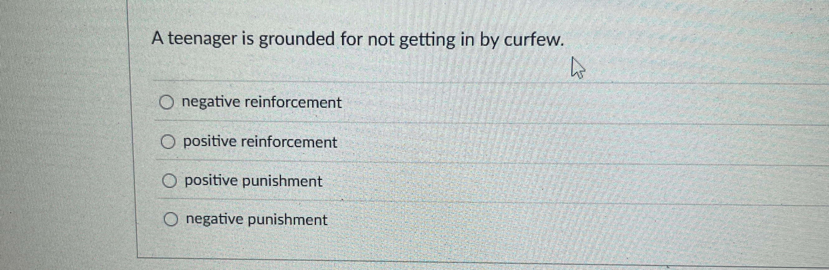 Solved A teenager is grounded for not getting in by