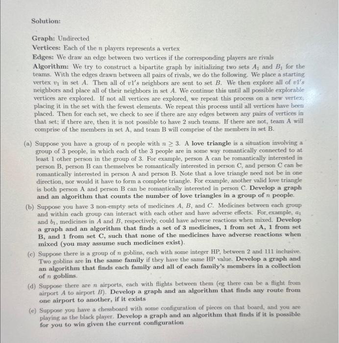 Solved 1. Graph (25 points, 5 points per part) For the | Chegg.com