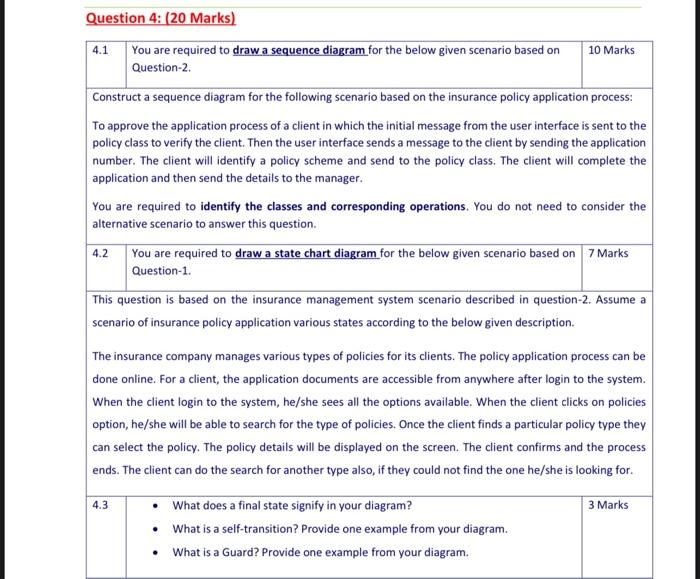 Solved Question 4: (20 Marks) 4.1 You are required to draw a | Chegg.com