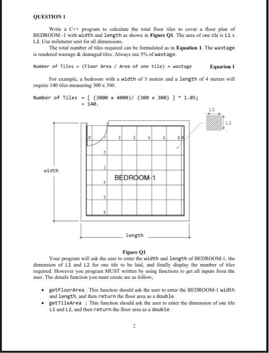 Solved Question 1 Write A C Program To Calculate The Total Chegg Com