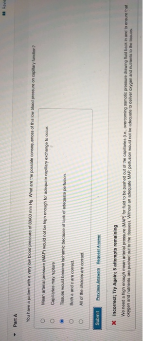 Solved Revie Part A You Have A Patient With A Very Low Blood Chegg