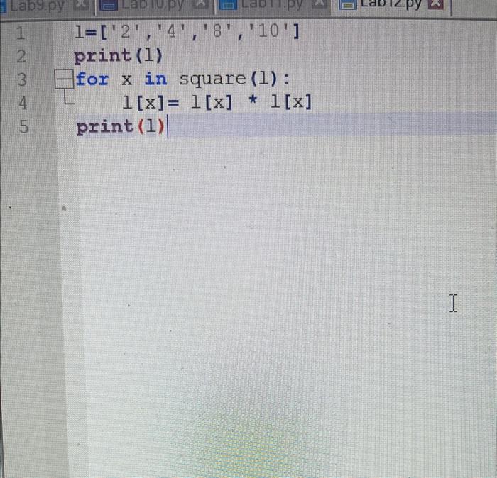 Solved 1. ( 100 points) Given a list l write a program that | Chegg.com