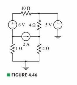 Solved 20. For the circuit of Fig. 4.46, determine all four | Chegg.com
