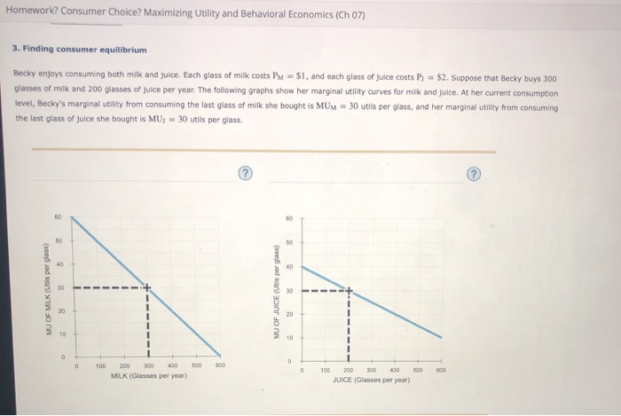Solved Homework? Consumer Choice? Maximizing Utility and | Chegg.com