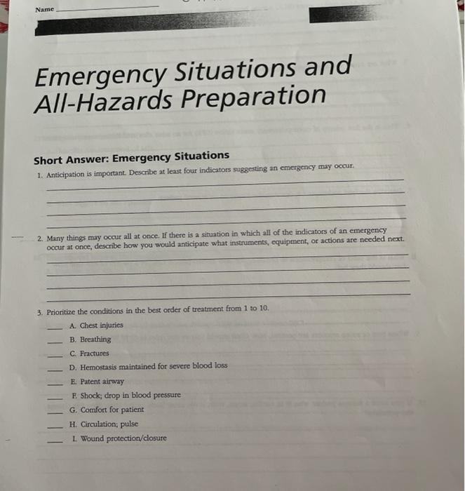 What Are The Examples Of Emergency Situations