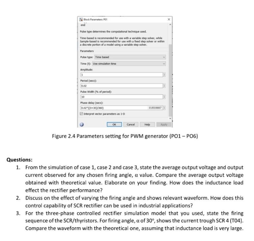 Question 2 three phase controlled rectifier scr chegg