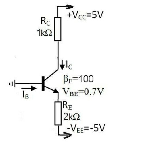 Solved For The Bjt Br 100 And Vbe 0 7v Is Given Valid For