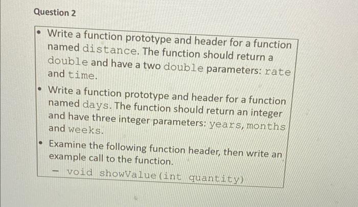 What Is A Function Prototype Give An Example