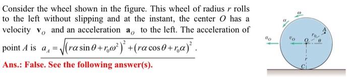 Solved Consider the wheel shown in the figure. This wheel of | Chegg.com