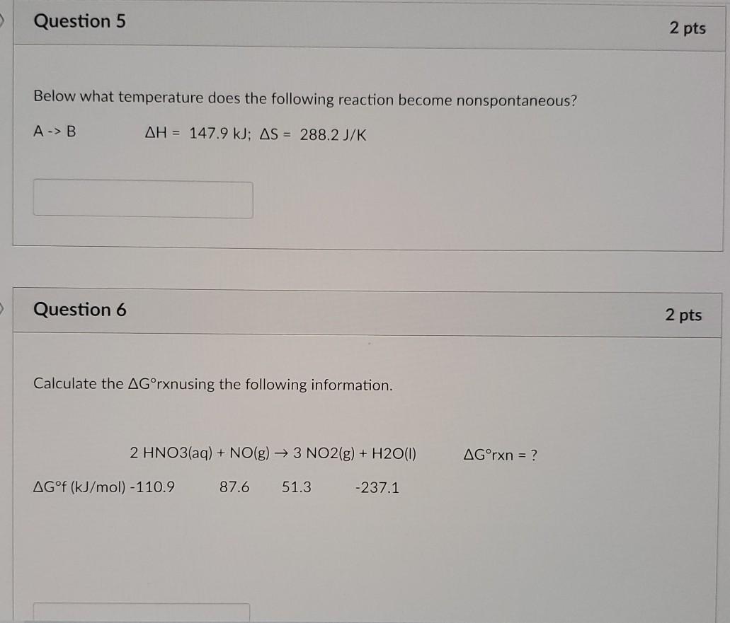 Solved Question 5 2 pts Below what temperature does the | Chegg.com