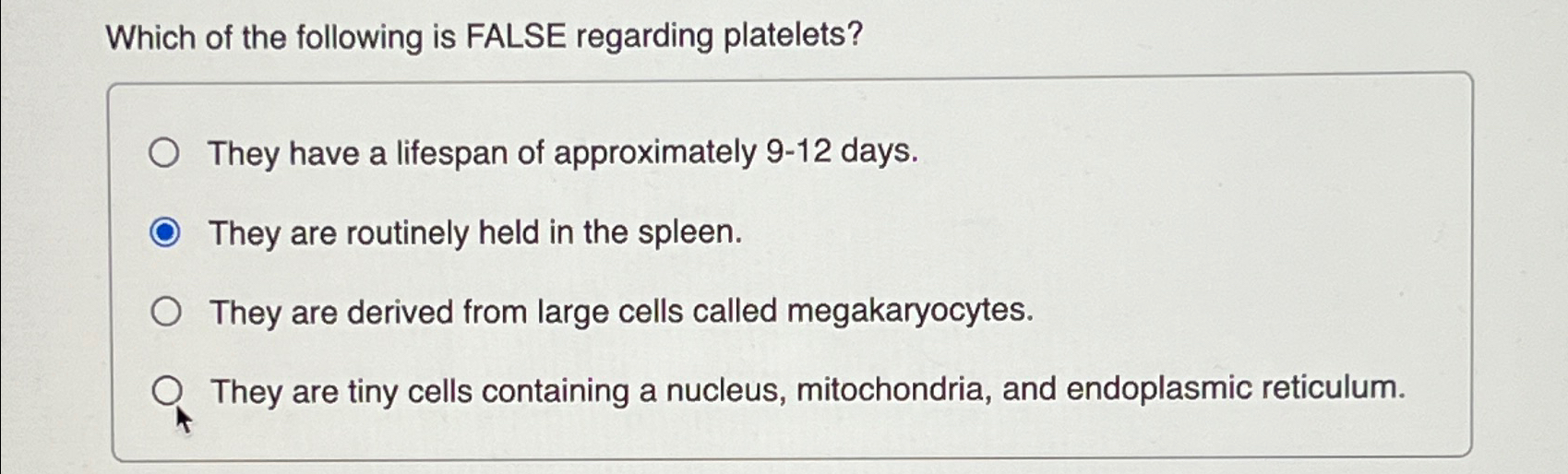 which of the following statement is false regarding the spleen