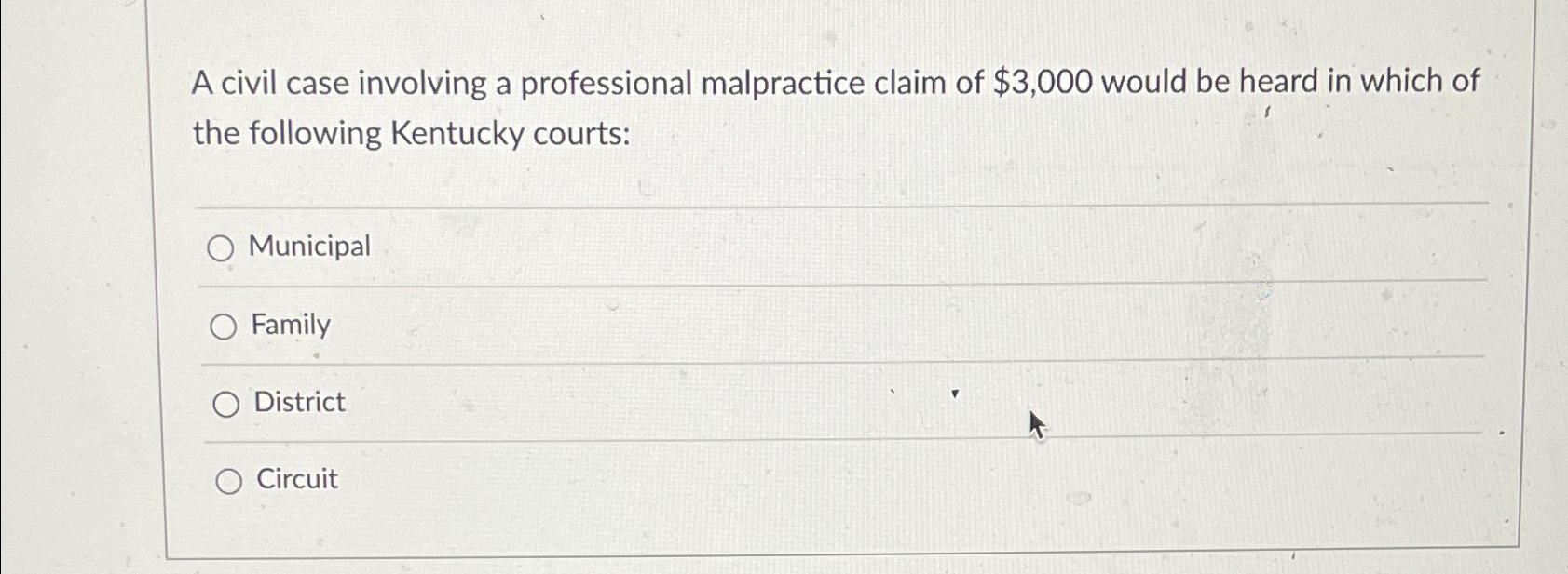 Solved A civil case involving a professional malpractice | Chegg.com