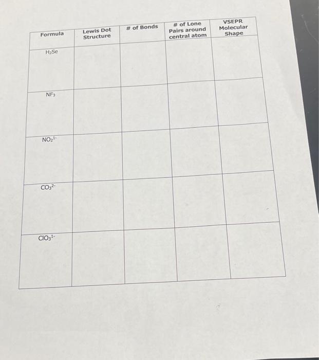 Solved Formula Experiment 6: Alternative Report Sheet Lewis | Chegg.com
