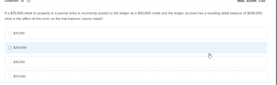Solved If a $35,000 debit to property in a journal entry is | Chegg.com
