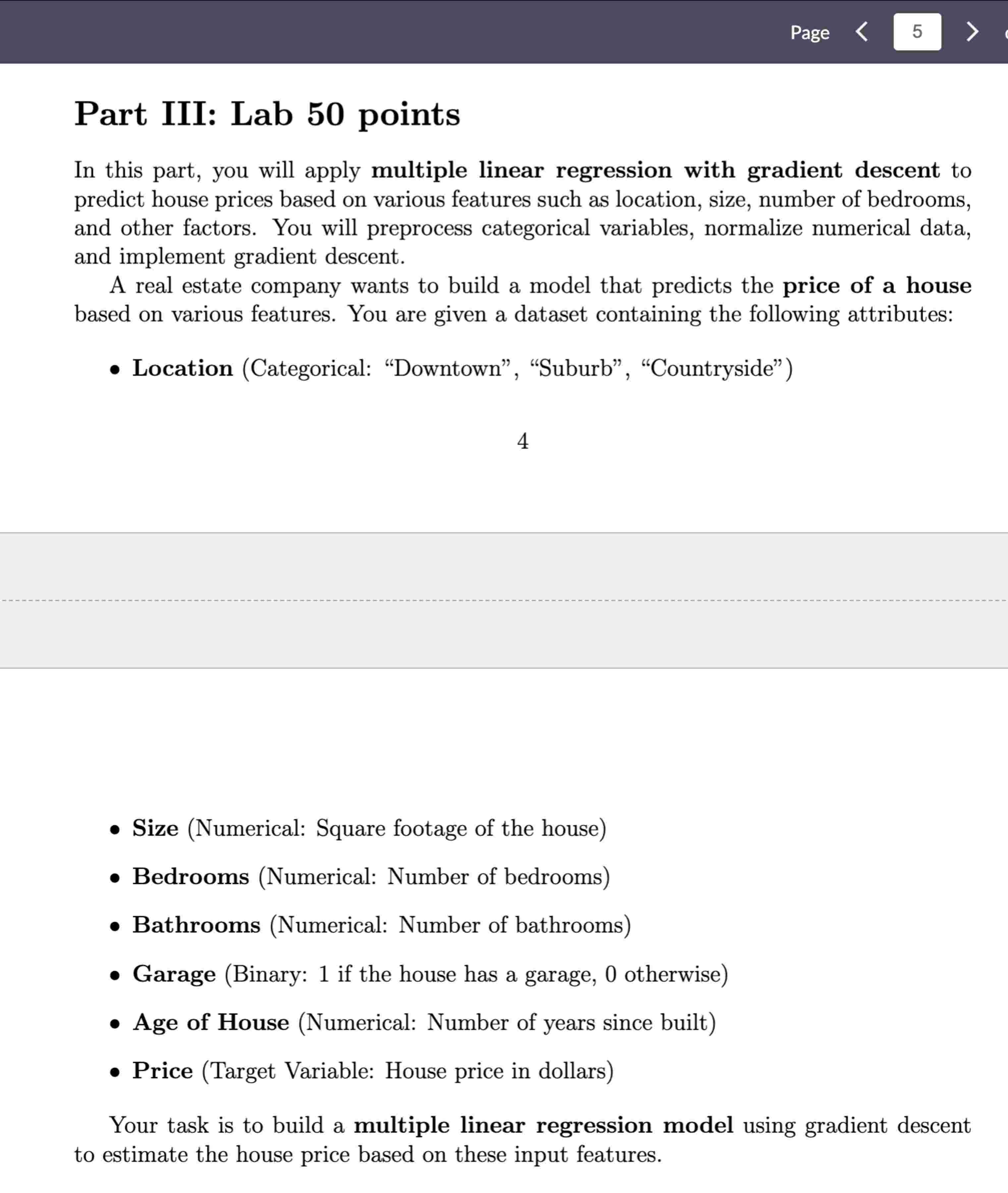 Solved Code in python please, Part III: Lab 50 pointsIn | Chegg.com
