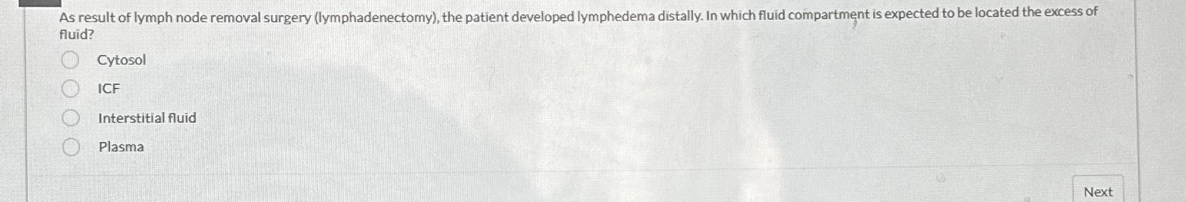 solved-as-result-of-lymph-node-removal-surgery-chegg