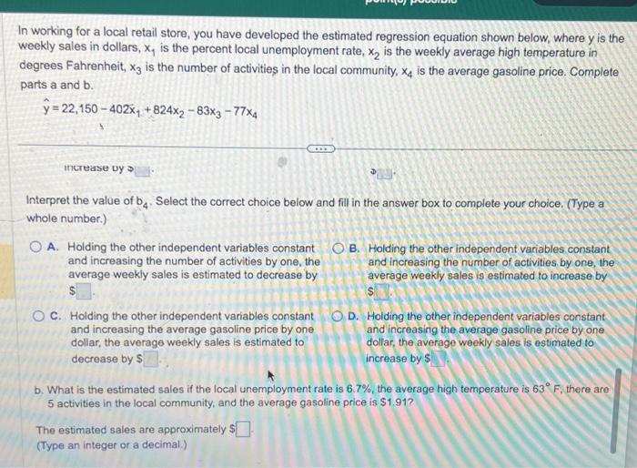 Solved In working for a local retail store, you have | Chegg.com