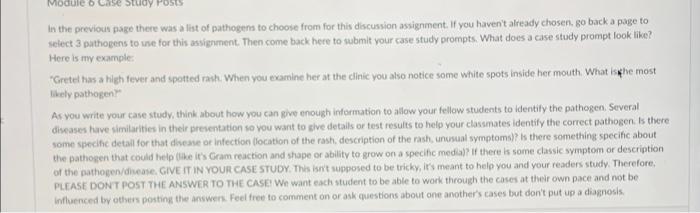 Solved Skin and Eye Pathogen Case Study Assignment For the | Chegg.com
