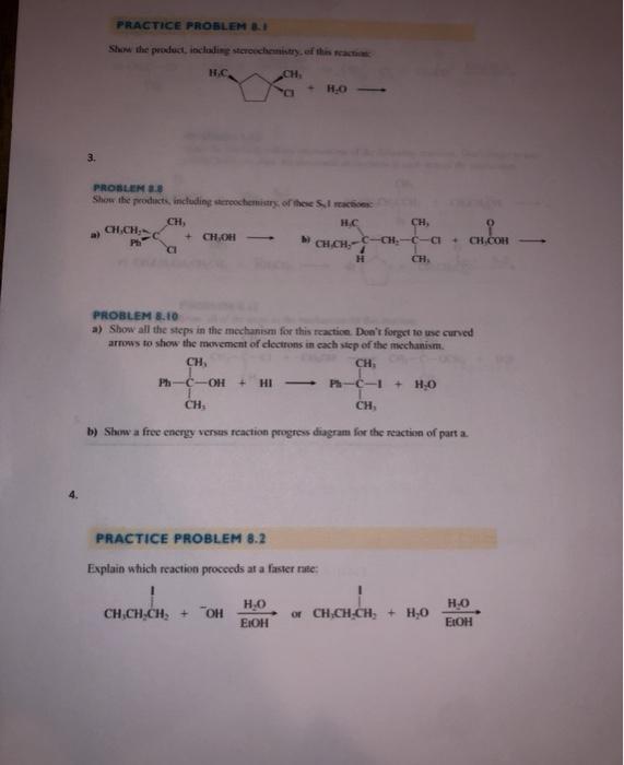 Solved Practice Probleme Show The Product Including Chegg Com