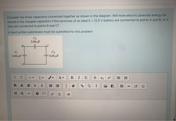 Solved Consider The Three Capacitors Connected Together As | Chegg.com