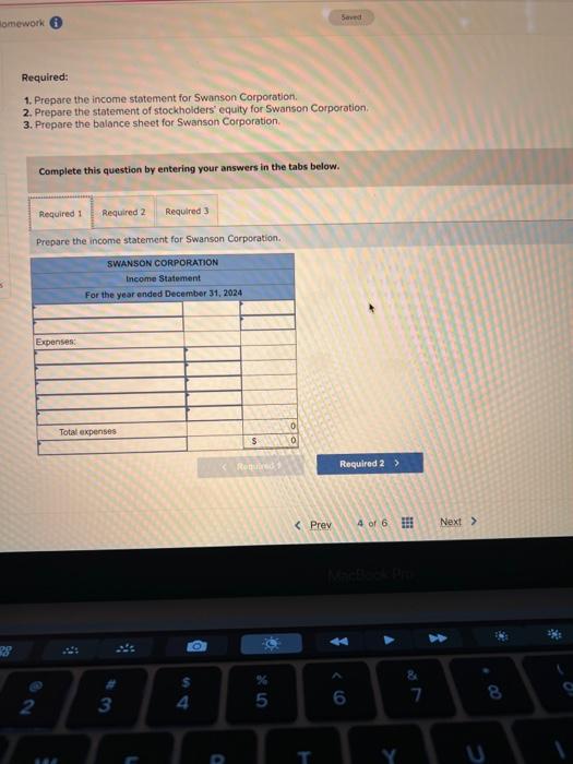 Solved Problem 1-3A (Algo) Prepare financial statements | Chegg.com