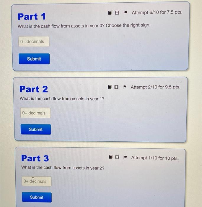 Solved the first time i posted this questions i got | Chegg.com