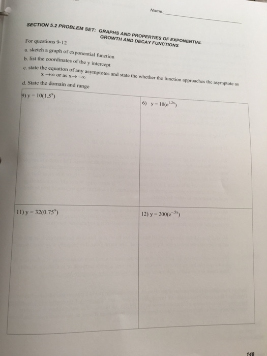 Solved Name: SECTION 5.2 PROBLEM SET: GRAPHS AND PROPERTIES | Chegg.com