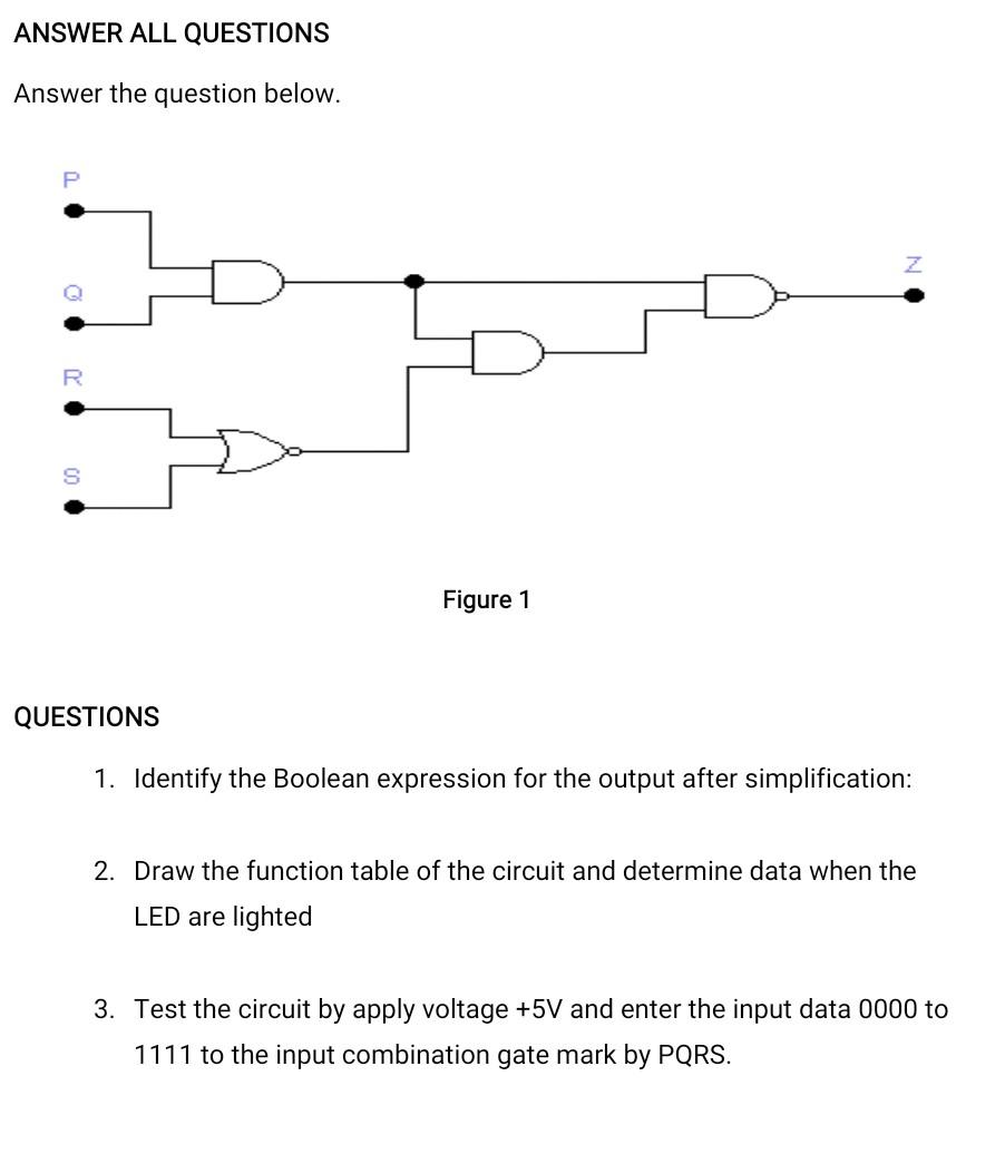 Solved ANSWER ALL QUESTIONS Answer the question below. R S
