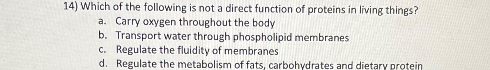 Solved Which of the following is not a direct function of | Chegg.com