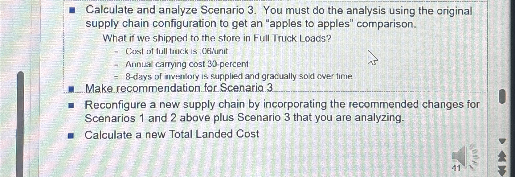 Solved Calculate and analyze Scenario 3. ﻿You must do the | Chegg.com