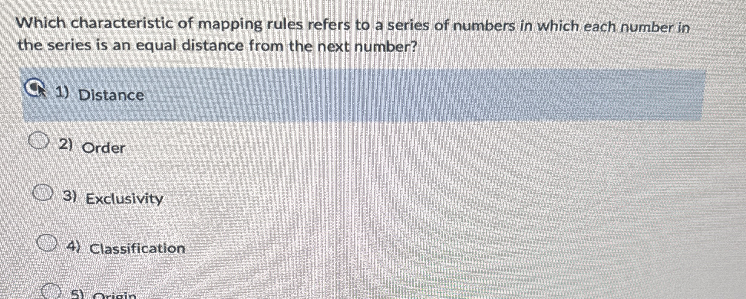 Solved Which characteristic of mapping rules refers to a | Chegg.com