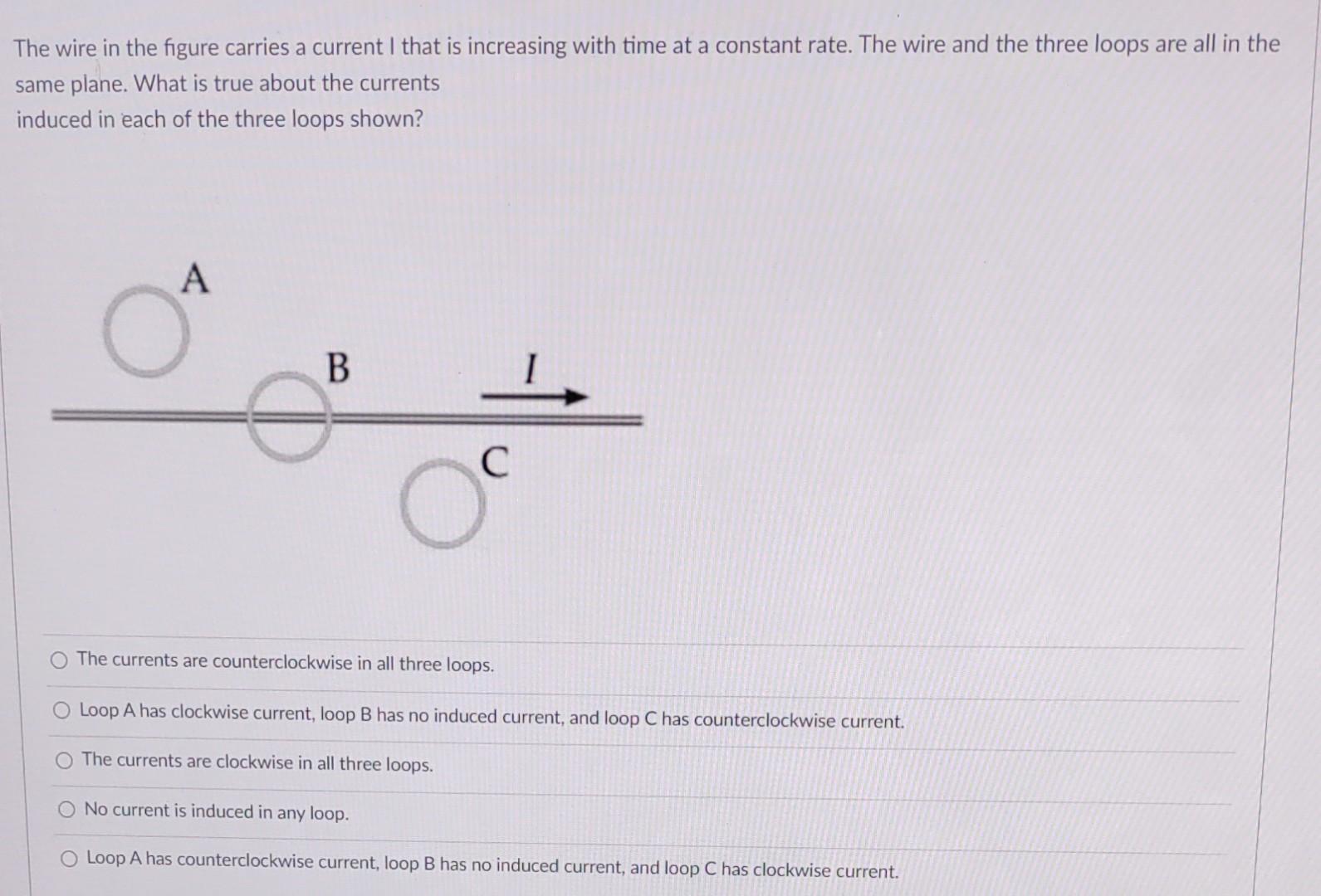 Solved The wire in the figure carries a current I that is | Chegg.com