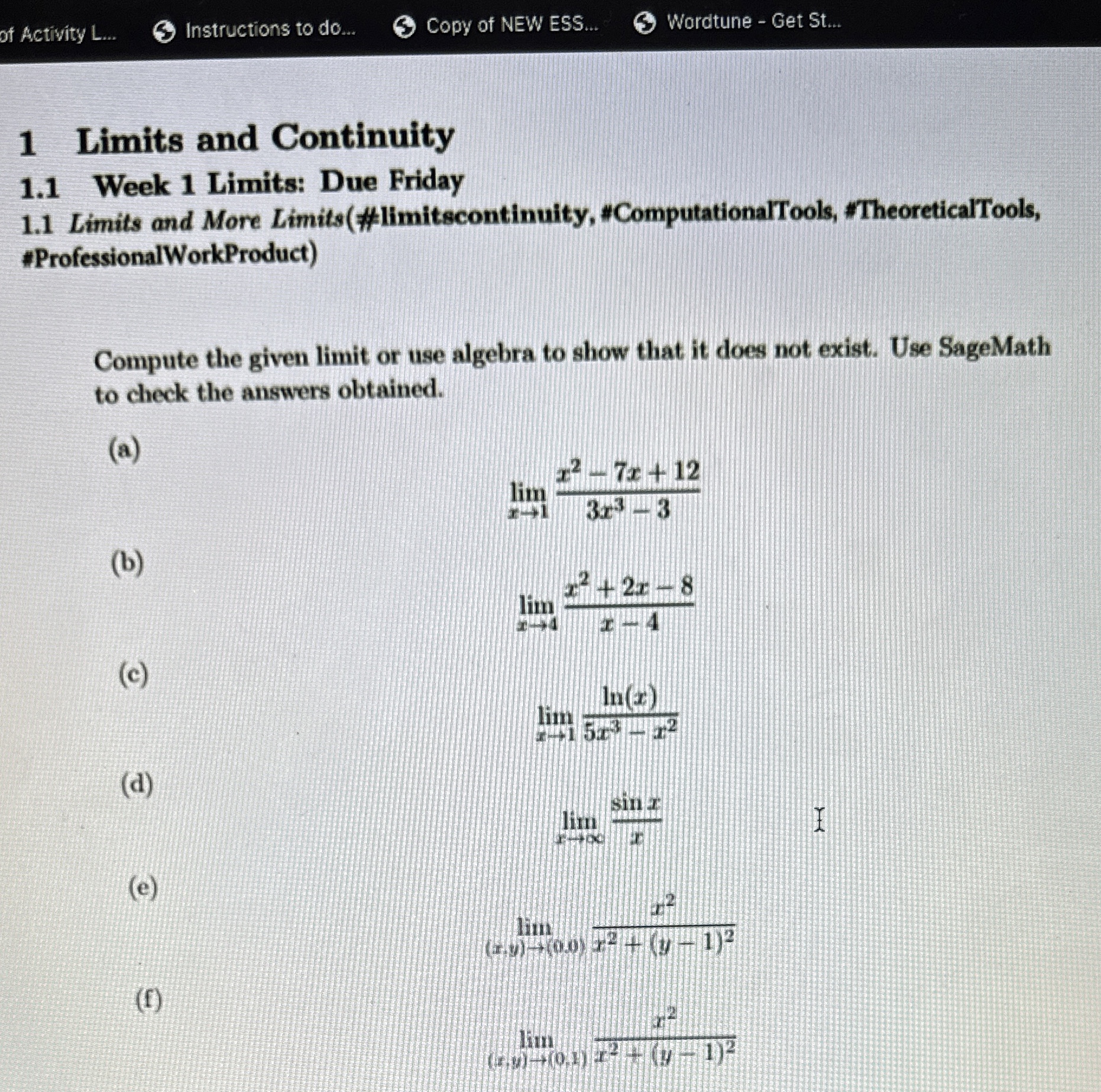 Solved of Activity L...Instructions to do...Copy of NEW | Chegg.com