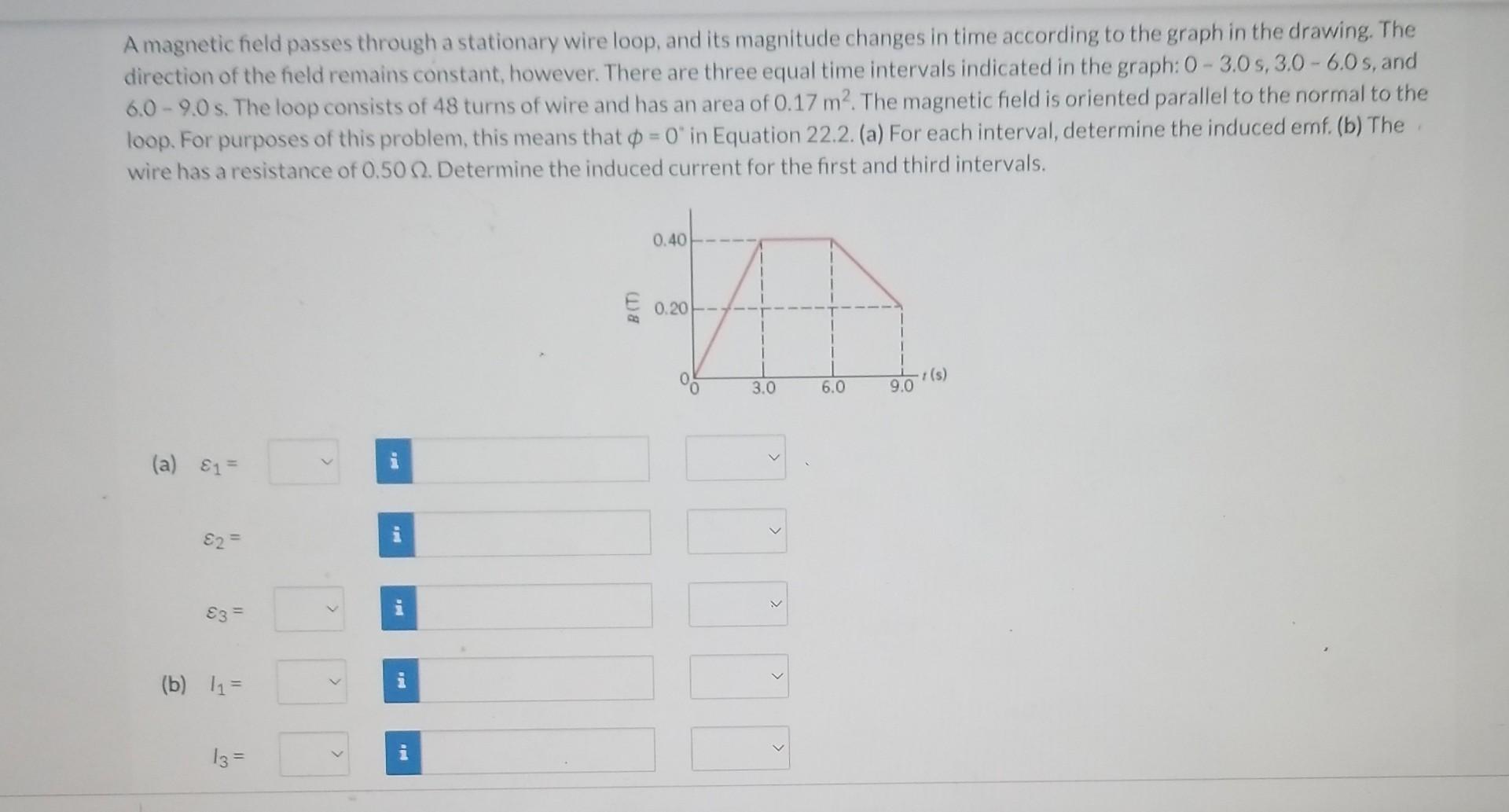 Solved A field passes through a stationary wire