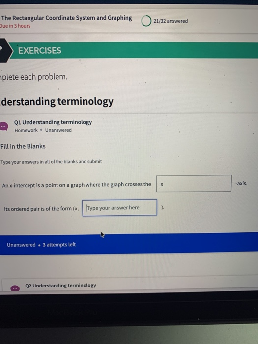 Solved The Rectangular Coordinate System and Graphing 021/32 | Chegg.com
