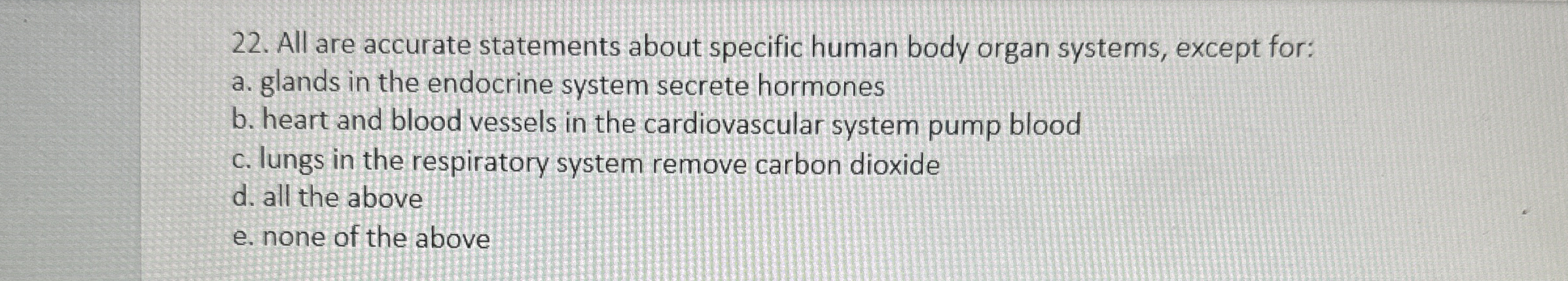 Solved All are accurate statements about specific human body | Chegg.com