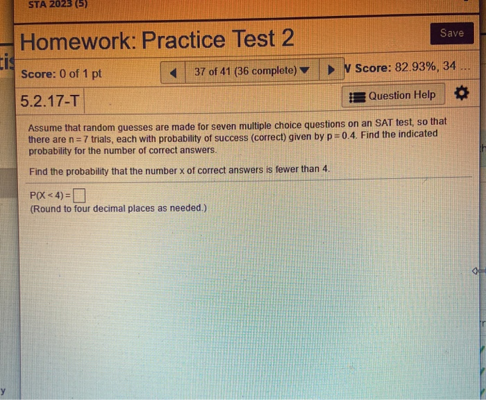 chegg trial test scores