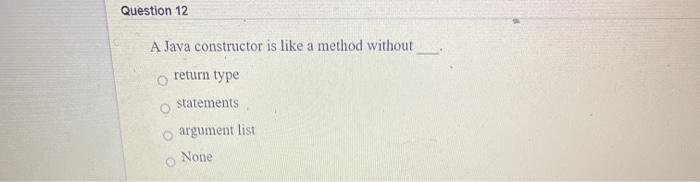 Solved Question 11 In Java, an array can be declared without | Chegg.com