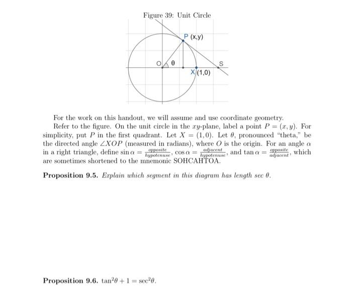 Solved For the work on this handout, we will assume and use | Chegg.com