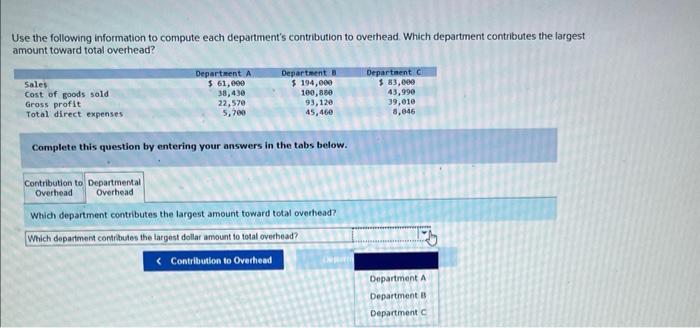 Solved Use The Following Information To Compute Each | Chegg.com